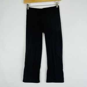 Athleta Leggings Womens XXS Work It Out Black Pocket Casual Fit Capri‎ Crop